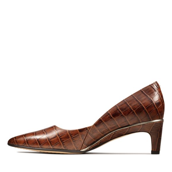 Clarks Womens Ellis Rose Heels Brown | CA-5163704